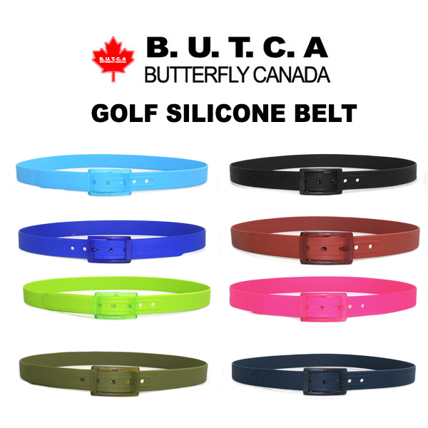 그린피플,버터플라이캐나다 남여공용 9color 슬림 실리콘 벨트(BFSB1) 골프의류