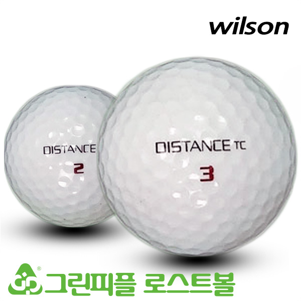 그린피플,윌슨 디스턴스 TC 2피스 A-급 로스트볼 16개