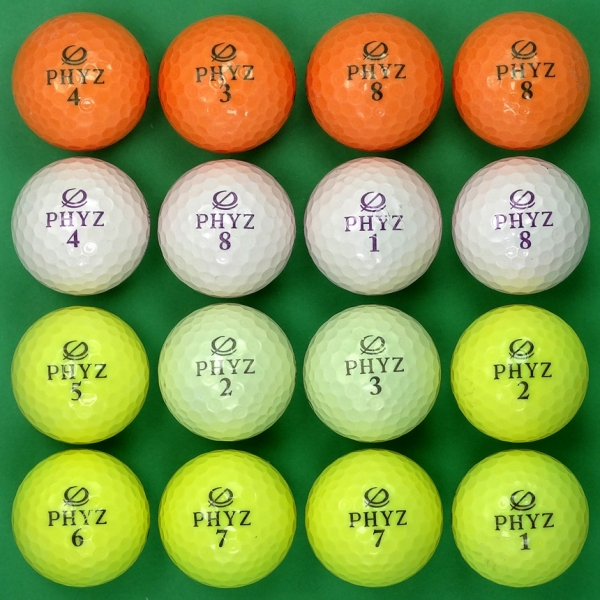 그린피플,투어스테이지 뉴 파이즈 PHYZ 컬러혼합 4피스 B+급 로스트볼 16개