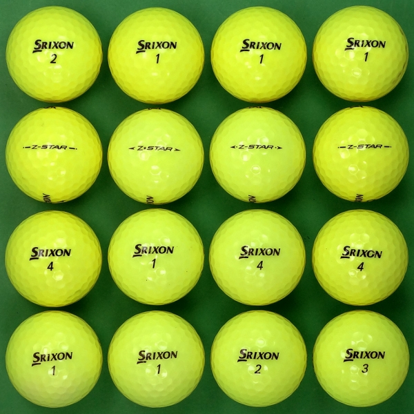 그린피플,스릭슨 Z 스타 옐로우 3피스 A급 로스트볼 16개
