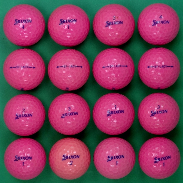 그린피플,스릭슨 SF 레이디 핑크 2피스 B+급 로스트볼 16개