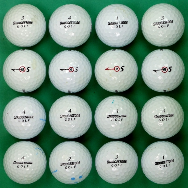 그린피플,브리지스톤 E5 시리즈 혼합 2피스 B+급 로스트볼 16개