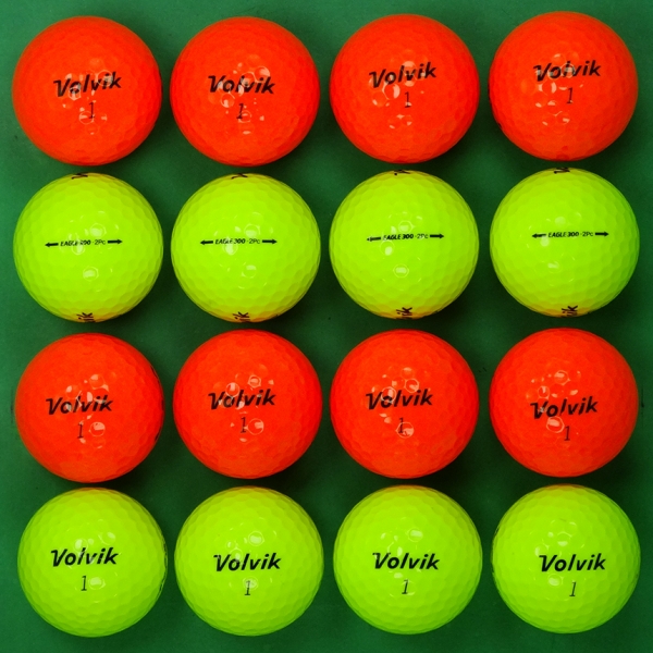 그린피플,볼빅 이글300 컬러혼합 2피스 B+급 로스트볼 16개