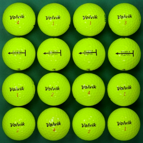 그린피플,볼빅 마그마 플러스 옐로우 3피스 B급 로스트볼 16개