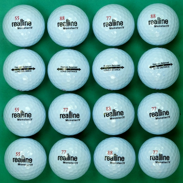 그린피플,리얼라인 몬스터IV 화이트 3피스 A급 로스트볼 16개