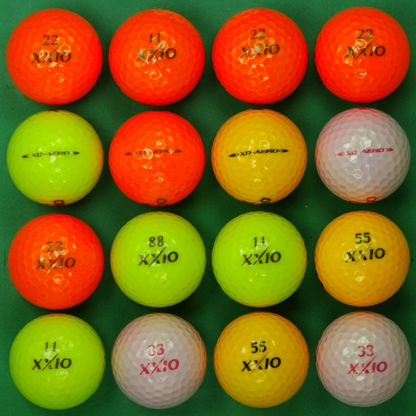 그린피플,던롭 젝시오 XD 에어로 컬러 3피스 A급 로스트볼 16개