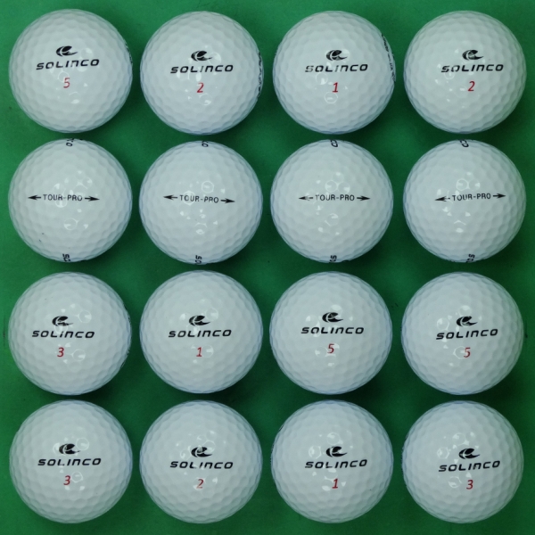 그린피플,솔린코 투어 프로 3피스 A-급 로스트볼 16개