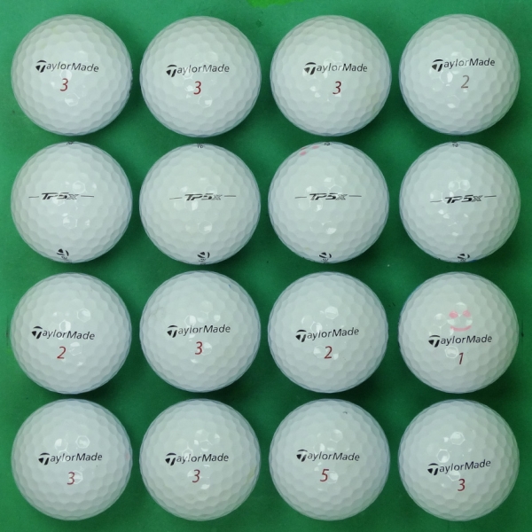그린피플,테일러메이드 TP5x 5피스 A급 로스트볼 16개