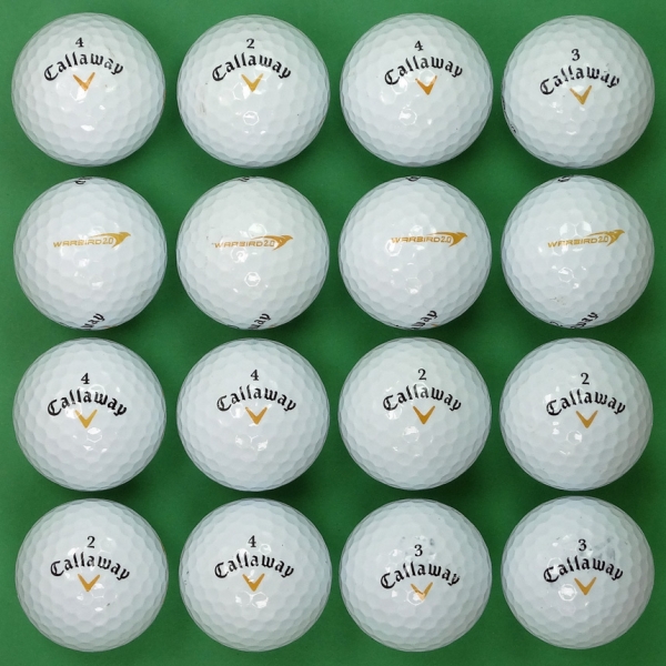 그린피플,캘러웨이 워버드 2.0 2피스 A-급 로스트볼 16개