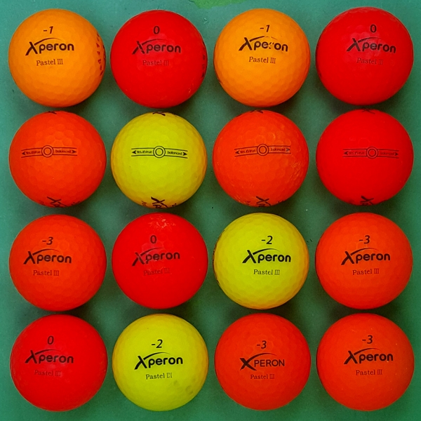 그린피플,엑스페론 파스텔 III 컬러혼합 3피스 B+급 로스트볼 16개