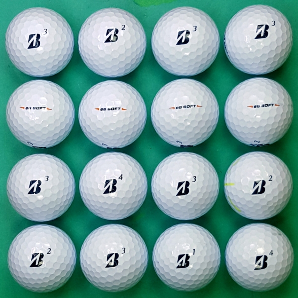 그린피플,브리지스톤 E6 SOFT 화이트 3피스 A-급 로스트볼 16개