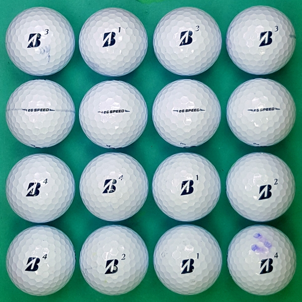 그린피플,브리지스톤 E6 SPEED 화이트 3피스 B+급 로스트볼 16개