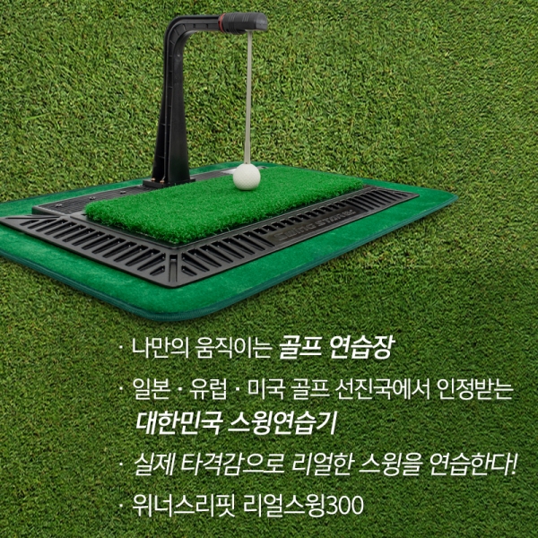 그린피플,위너스피릿 리얼스윙 300 골프 스윙매트