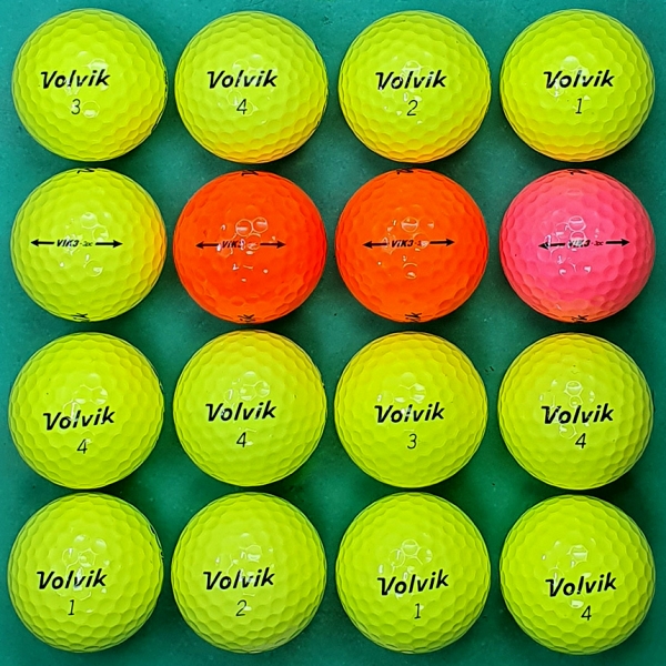 그린피플,볼빅 VIK3 컬러혼합 3피스 A급 로스트볼 16개