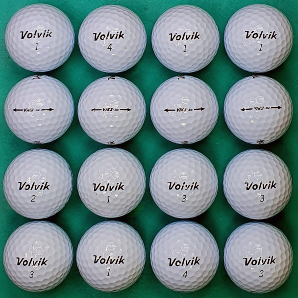 그린피플,볼빅 VIK3 화이트 3피스 A+급 로스트볼 16개