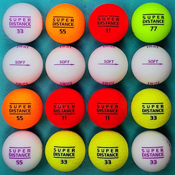 그린피플,빅야드 넥센 슈퍼디스턴스 소프트 SDS 무광컬러혼합 3피스 A-급 로스트볼 16개