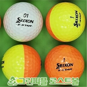 스릭슨  Z 스타 디바이드 컬러혼합 3피스 A-급 로스트볼 16개