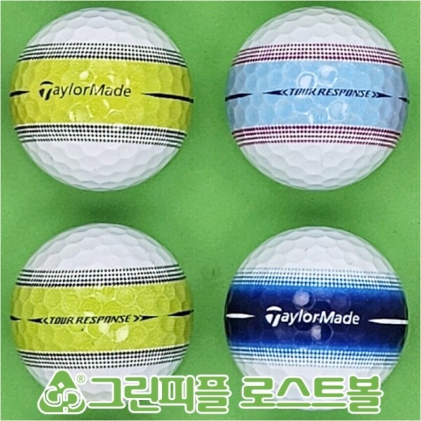 그린피플,테일러메이드 투어 리스폰스 스트라이프 3피스 A급 로스트볼 16개