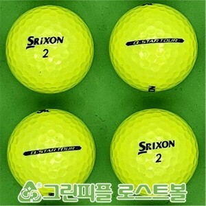 스릭슨 Q 스타 투어 옐로우 3피스 B급 로스트볼 16개