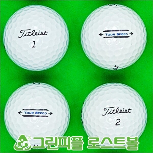 그린피플,타이틀리스트 투어스피드 화이트 3피스 A-급 로스트볼 16개