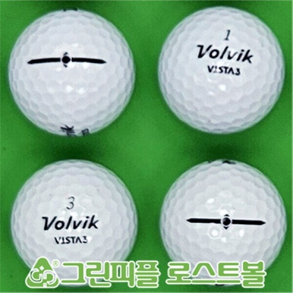 그린피플,볼빅 비스타 쓰리 (VISTA3) 3피스 B+급 로스트볼 16개