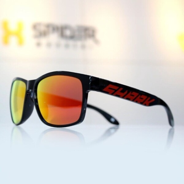 그린피플,스파이더 몬스터 P25 샤크액티브 다크레드 편광 레드로고