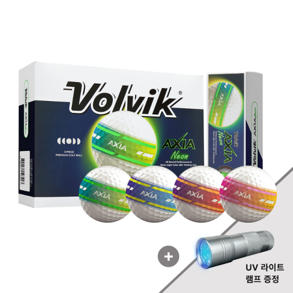 그린피플,[정품볼] 볼빅 엑시아 네온(NEON) 듀얼코어 골프공 3피스 1더즌(12구)