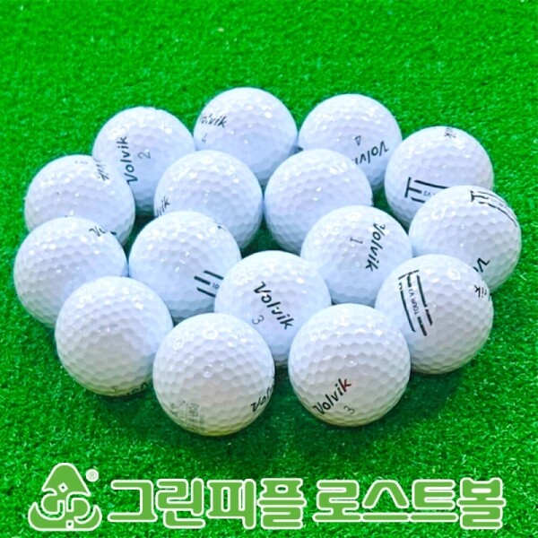 그린피플,볼빅 TOUR V3 화이트 3피스 B+급 로스트볼 16개