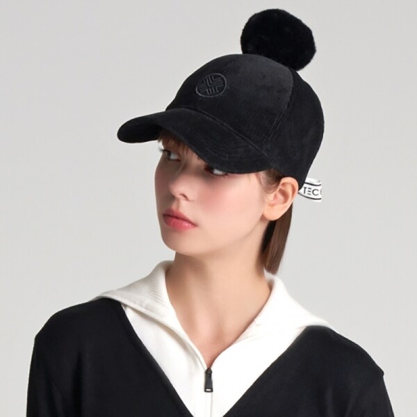 그린피플,그린피플 테크스킨 여성 퍼 리본 코듀로이 골프모자 3color