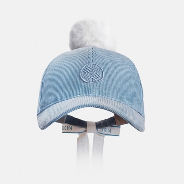 그린피플,그린피플 테크스킨 여성 퍼 리본 코듀로이 골프모자 3color