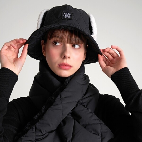 그린피플,그린피플 테크스킨 여성 패딩 이어머프 버킷햇 2color