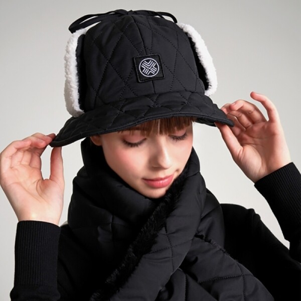 그린피플,그린피플 테크스킨 여성 패딩 이어머프 버킷햇 2color