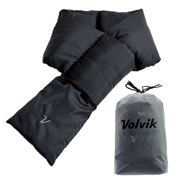 그린피플,볼빅 남녀공용 방한 패딩 미니 머플러 블랙