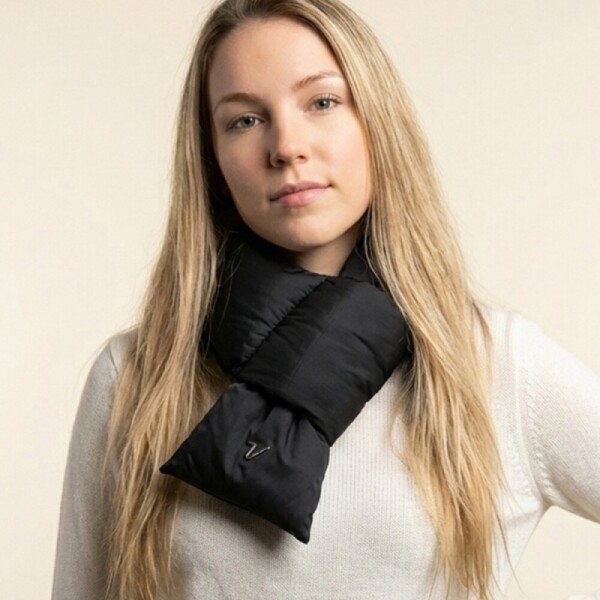 그린피플,볼빅 남녀공용 방한 패딩 미니 머플러 블랙