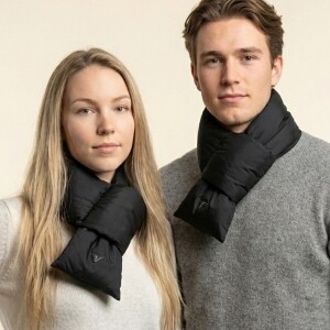 볼빅 남녀공용 방한 패딩 미니 머플러 블랙