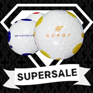 [SALE] 팬텀 고커 도트패턴 2PC 컬러혼합 2피스 B+급 로스트볼 32개(16개X2팩)