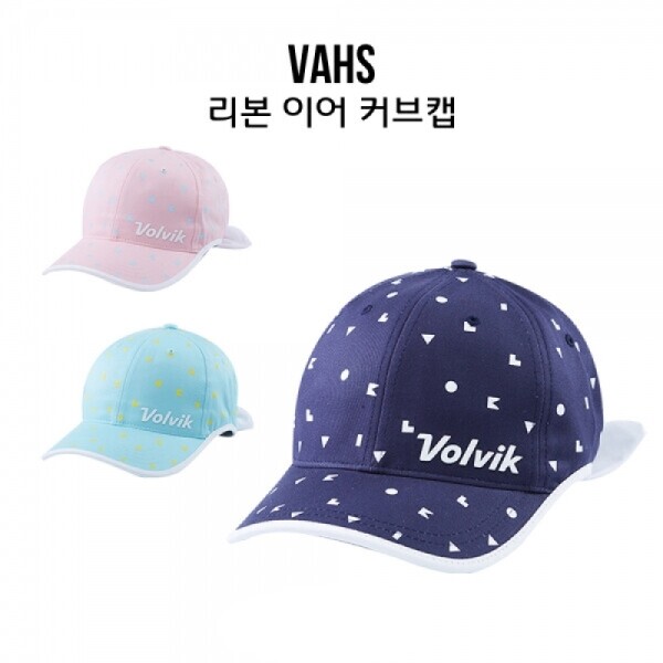 그린피플,볼빅 골프모자 VAHS 리본 이어 커브캡