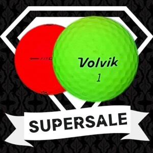 [SALE] 볼빅 플라이 온 (FLY ON) 무광컬러혼합 2피스 A-급 로스트볼 32개(16개X2팩)