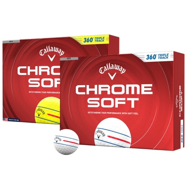 그린피플,정품볼 NEW 캘러웨이 360 트리플트랙 크롬소프트 3피스 1dz(12구) 화이트/옐로우
