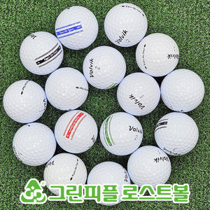 볼빅 아이즈온 투어 화이트 3피스 A급 로스트볼 16개
