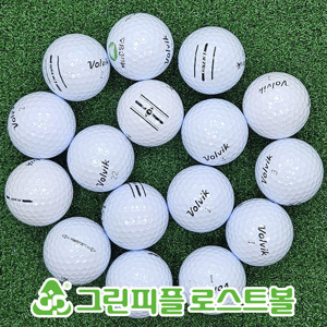 볼빅 2p&3p 화이트 혼합 A+급 로스트볼 16개