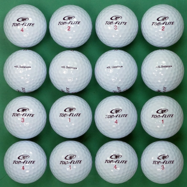그린피플,탑플라이트 XL 디스턴스 2피스 A급 로스트볼 16개