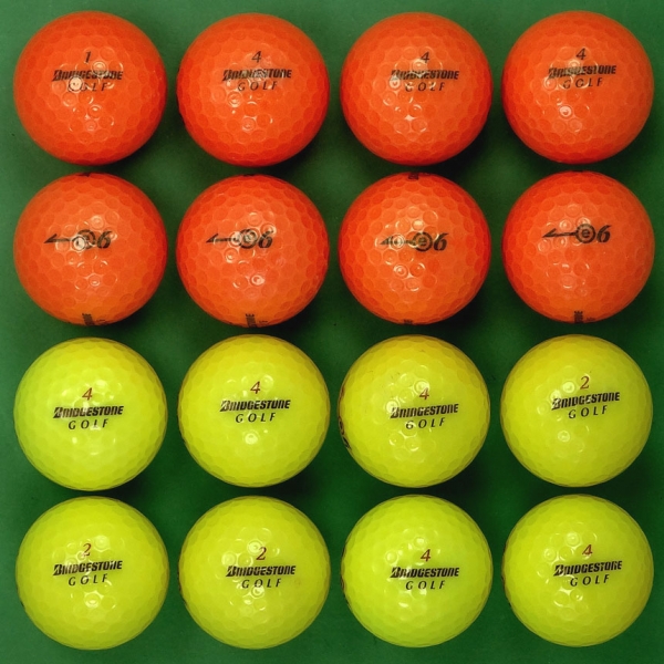 그린피플,브리지스톤 E6 컬러혼합 3피스 A-급 로스트볼 16개