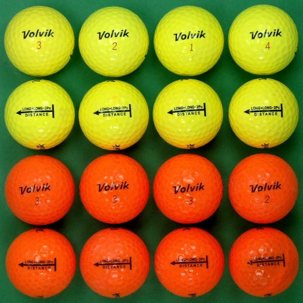 그린피플,볼빅 롱롱 컬러혼합 2피스 B+급 로스트볼 16개