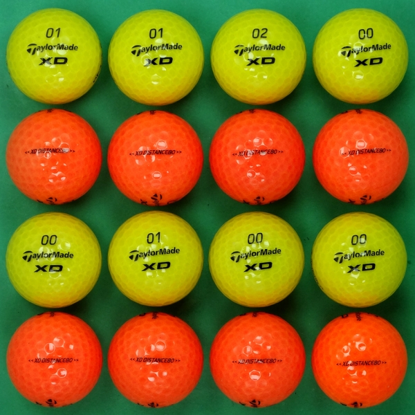 그린피플,테일러메이드 XD 디스턴스 80 컬러혼합 2피스 A+급 로스트볼 16개