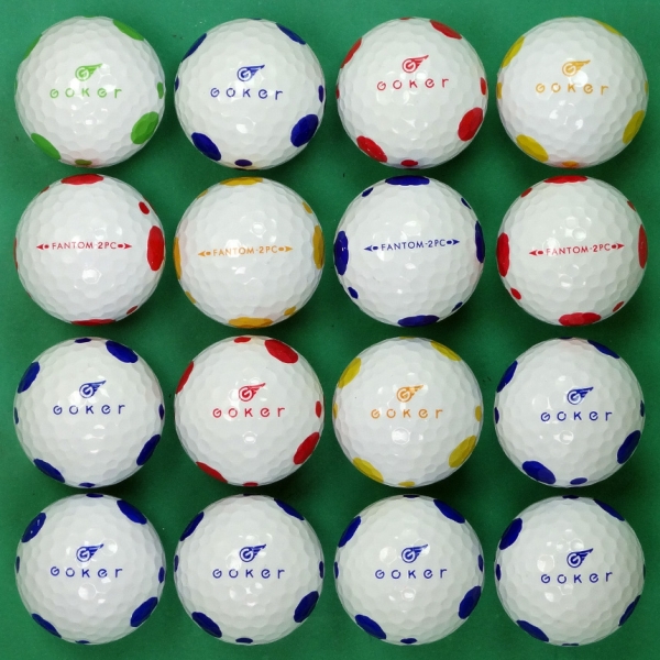 그린피플,팬텀 고커 도트패턴 2PC 컬러혼합 2피스 A-급 로스트볼 16개