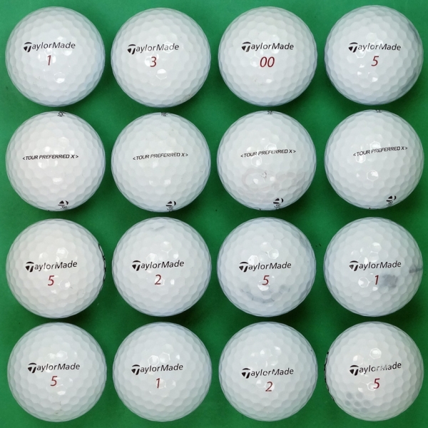 그린피플,테일러메이드 투어 프리퍼드 X 5피스 B급 로스트볼 16개