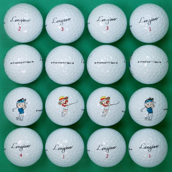 그린피플,롱기로 프리미엄 V1 3피스 A-급 로스트볼 16개